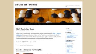 
                            11. Go Club del Tortellino | Il Gioco del Go sulla via Emilia e non solo