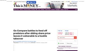 
                            13. Go Compare battles to fend off predators | This is Money