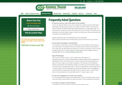 
                            6. GO Express Travel | Frequently Asked Questions