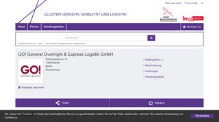 
                            4. GO! General Overnight & Express Logistik GmbH: Verkehr, Mobilität