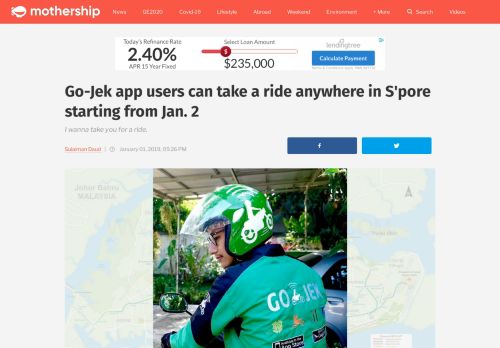 
                            11. Go-Jek app users can take a ride anywhere in S'pore starting from Jan ...