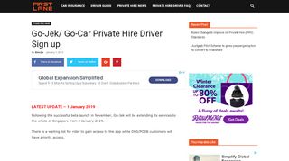 
                            7. Go-Jek/ Go-Car Private Hire Driver Sign Up | Firstlane Singapore
