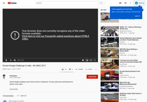 
                            3. Go-kart Design Challenge In India - 4th GKDC 2017 - YouTube