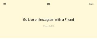 
                            12. Go Live with a Friend – Instagram