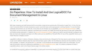 
                            11. Go paperless: How to install and use LogicalDOC for document ...