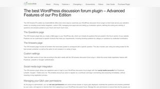 
                            12. Go Pro with the best WordPress discussion forum plugin - CM Answers