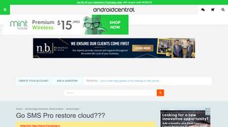 
                            5. Go SMS Pro restore cloud??? - Android Forums at AndroidCentral.com