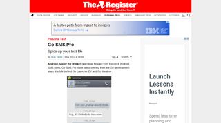 
                            1. Go SMS Pro • The Register