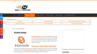 
                            6. Go to Internode webmail - Internode email login & settings - USA