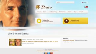 
                            2. Go to Live Streaming. Braco - Braco.me