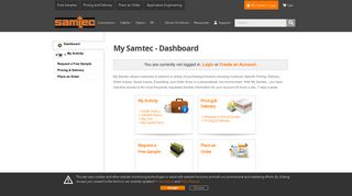 
                            3. Go to My Samtec Dashboard