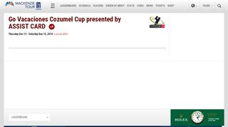 
                            7. Go Vacaciones Cup in Cozumel Leaderboard - PGA Tour