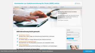 
                            1. GOÄ Kommentar (Gebührenordnung für Ärzte) - Übersicht