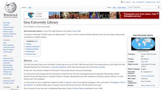 
                            5. Goa University Library - Wikipedia