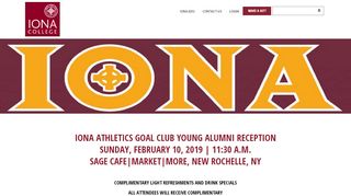 
                            12. Goal Club Reception - Iona College Alumni