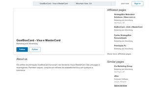 
                            10. GoalBoxCard - Visa e MasterCard | LinkedIn