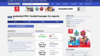 
                            12. goalunited PRO: football manager for experts for PC - GameFAQs