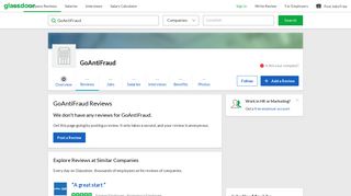 
                            8. GoAntiFraud Reviews | Glassdoor
