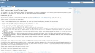 
                            10. GOAT monitoring system (iFix) - GOAT - Fermilab Redmine