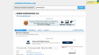 
                            13. gobanking.ch at WI. BPS(SUISSE) | GoBanking - Website Informer