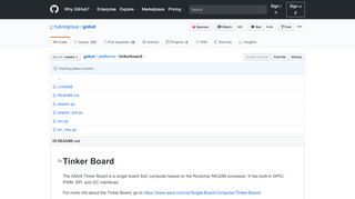 
                            11. gobot/platforms/tinkerboard at master · hybridgroup/gobot · GitHub