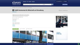 
                            7. GoBS Hochschule für Wirtschaft und Verwaltung - Universität in Berlin ...
