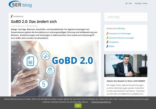 
                            11. GoBS und GDPdU abgelöst - GoBD mit neuen Dokumentenstandards ...