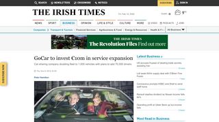 
                            7. GoCar to invest €10m in service expansion - The Irish Times