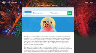 
                            12. GoCarShare - Festivals > Body & Soul