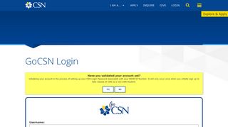 
                            7. GoCSN Login | CSN