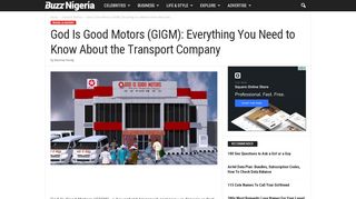 
                            3. God Is Good Motors (GIGM): Online Booking, Price List, Logistics ...