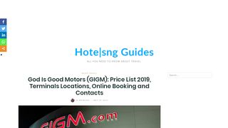
                            2. God Is Good Motors (GIGM): Terminal Locations, Price List, Online ...