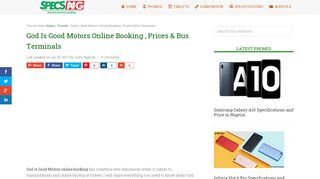 
                            8. God Is Good Motors Online Booking , Prices & Bus Terminals ...