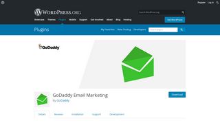 
                            4. GoDaddy Email Marketing | WordPress.org