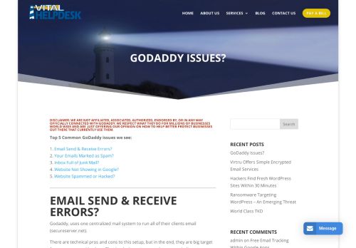 
                            8. Godaddy Email Problems? 5 Common Email Issues You Need to Know