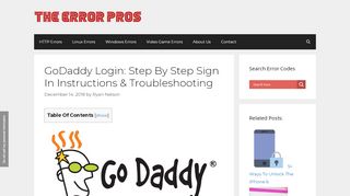 
                            8. GoDaddy Login: Step By Step Sign In Instructions & Troubleshooting ...