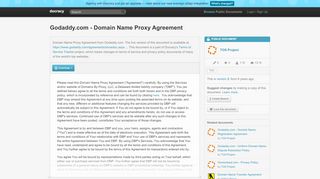 
                            9. Godaddy.com - Domain Name Proxy Agreement - Docracy