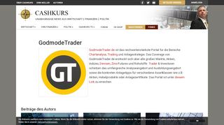 
                            13. GodmodeTrader - Cashkurs.com | Unabhängige News aus Wirtschaft ...