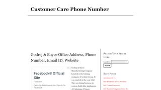
                            12. Godrej & Boyce Office Address, Phone Number, Email ID, Website ...
