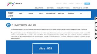 
                            5. Godrej Infotech Products - eBuy - B2B - In-House Products