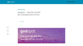 
                            10. godspot - Das freie WLAN der Evangelischen Kirche - ChurchDesk Blog