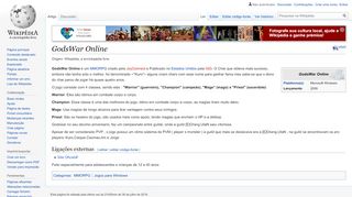 
                            9. GodsWar Online – Wikipédia, a enciclopédia livre
