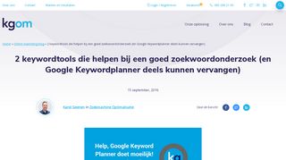 
                            4. Goede alternatieven voor de Google Keyword Planner - Karel Geenen