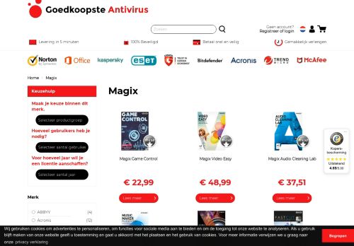 
                            12. Goedkoopste Antivirus | MAGIX multimedia-software bestel direct online!