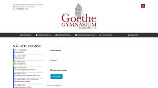 
                            13. Goethe-Gymnasium Karlsruhe - Login