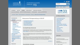 
                            7. Goethe-Universität — Elektronische Prüfungsanmeldung ...