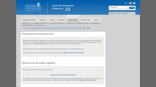 
                            6. Goethe-Universität — FAQ