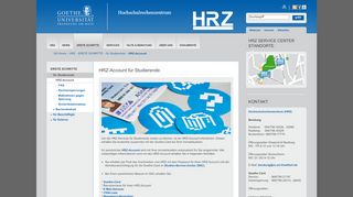 
                            3. Goethe-Universität — HRZ-Account für Studierende - RZ Uni Frankfurt
