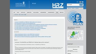 
                            10. Goethe-Universität — WLAN - Häufige Fragen - RZ Uni Frankfurt