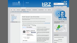 
                            3. Goethe-Universität — WLAN - Installationsanleitung - iOS